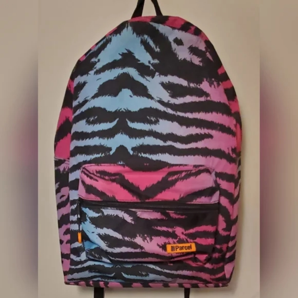 Multicolored zebra print backpack school backpack 🎒 girls
